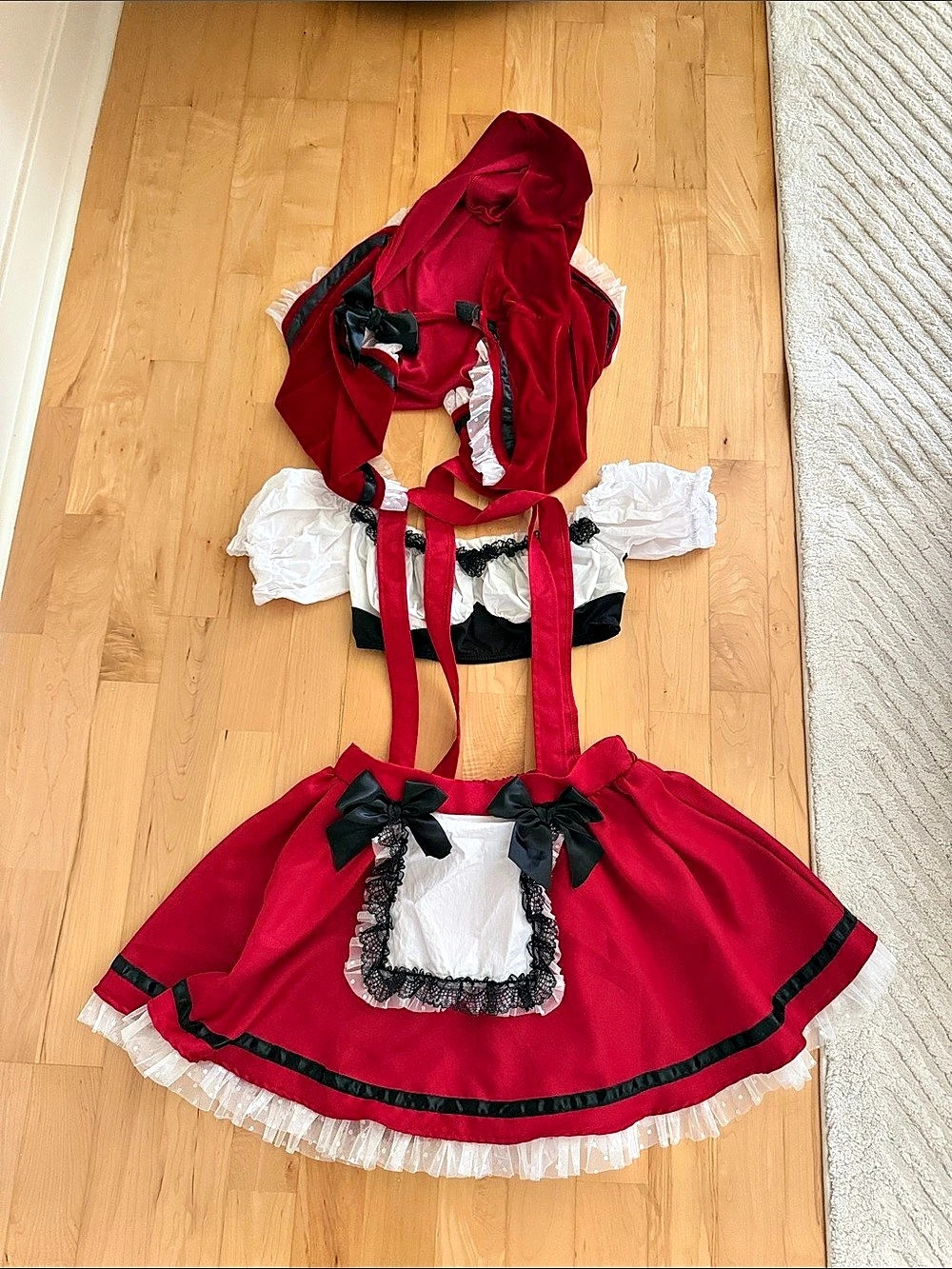 Spirit Halloween sexy little red riding costume